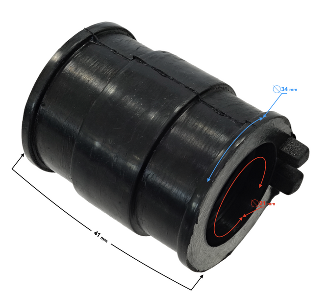 Guma łącznik gumowy króćca ssącego 2T skuter