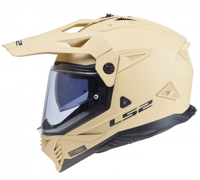 Kask LS2 MX702 Pioneer II Solid Matt Desert homologacja 22.06