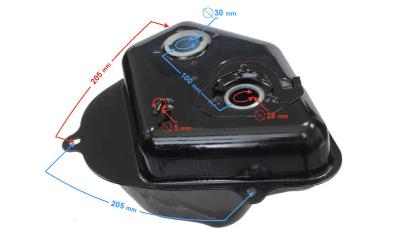 Zbiornik paliwa do skuter Barton Scalpel