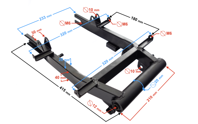Wahacz tylny do skutera Barton E-Max