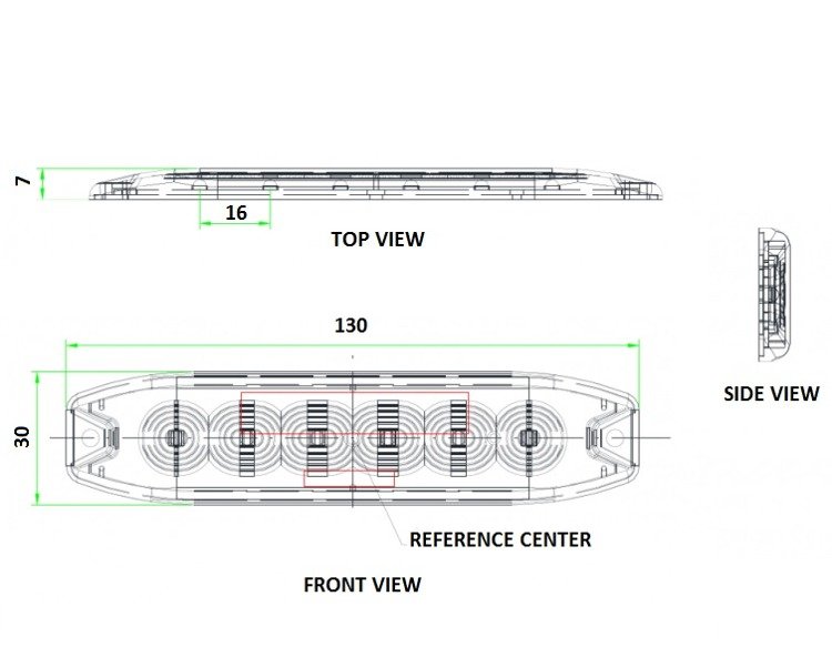 Lampa stroboskopowa 6LED 18W 12-24V Woododporna