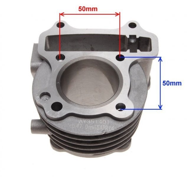 Cylinder 80ccm 4T Wilga Kymco Rieju Baotian Sachs