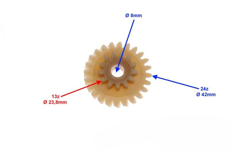 Koło napędu dozownika oleju pośrednie podwójne am6
