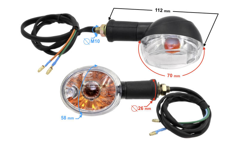 Kierunkowskazy przód motorower Barton Fighter 1
