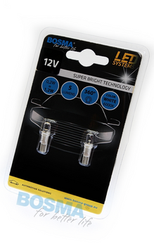 Żarówka Bosma 12V 1Led Standard T05 WHITE 6000K blister 2 sztuki
