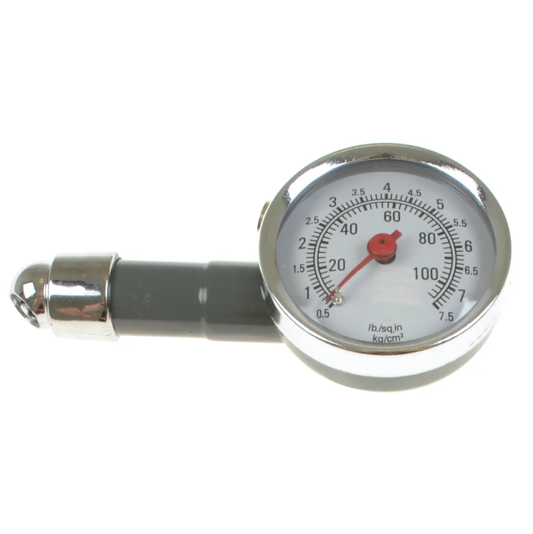 Manometr ciśnieniomierz do kół metalowy zakres pomiarowy 0,5-7,5 bar