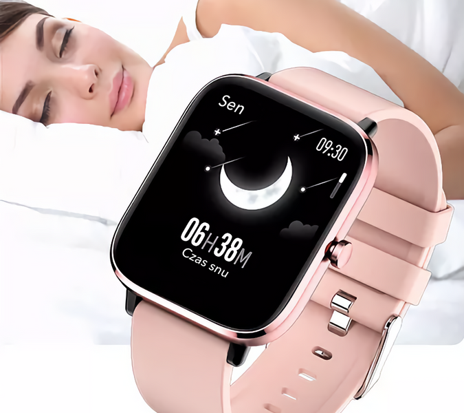 Smartwatch Rubicon RNCE79 grafitowy i czarny pasek