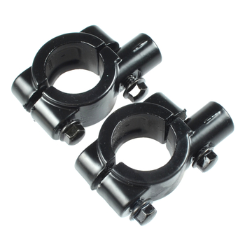 Obejmy kierownicy na lusterko uniwersalne czarne 22mm M8x1,25