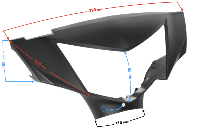 Obudowa reflektora przód grafitowa Barton Scalpel