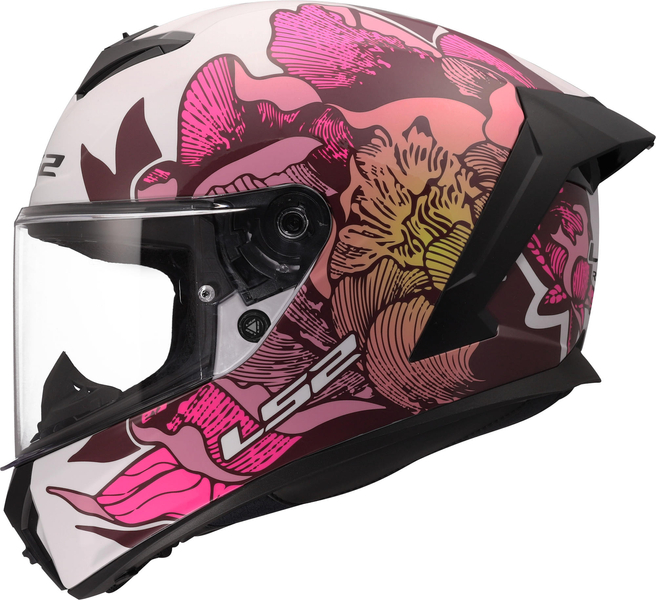 Kask integralny LS2 FF820 Rapid III Poppies II Pink homologacja ECE 22.06