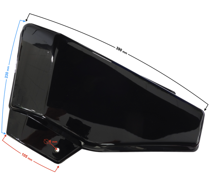 Obudowa boczna lewa czarna Barton Ranger Classic