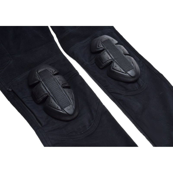 Spodnie motocyklowe leoshi bojówki czarne