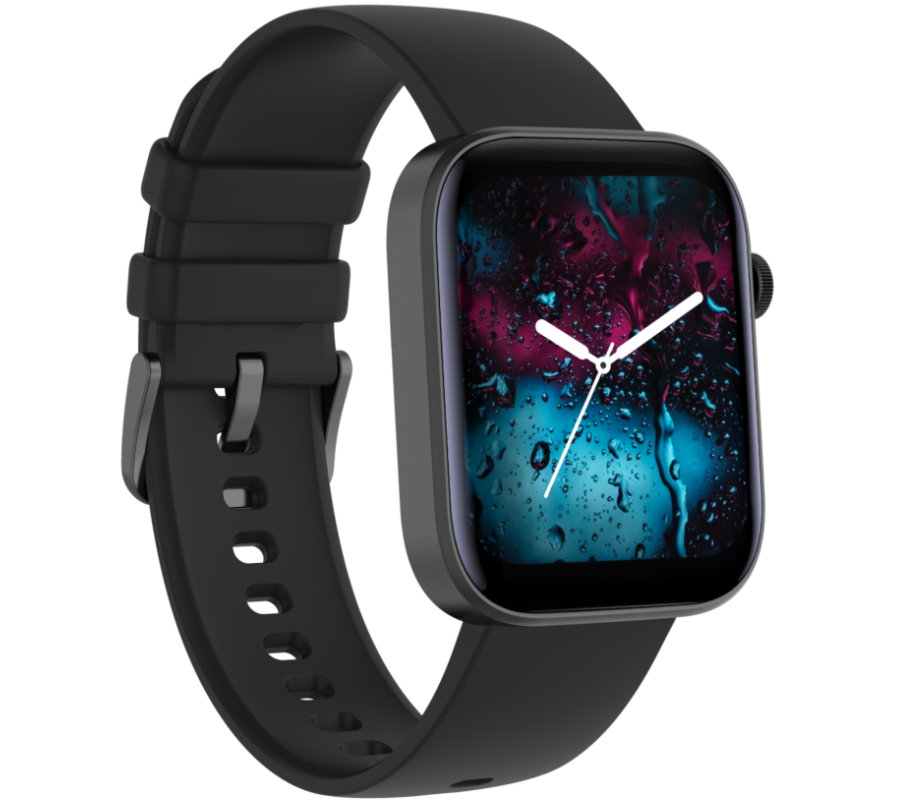 Smartwatch zegarek Rubicon czarny Bluetooth 5.1