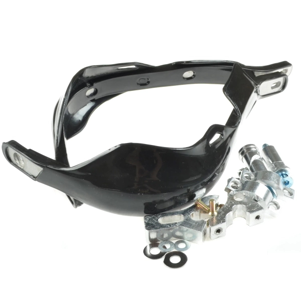 Handbary osłony dłoni kierownicy uniwersalne czarne + zestaw montażowy