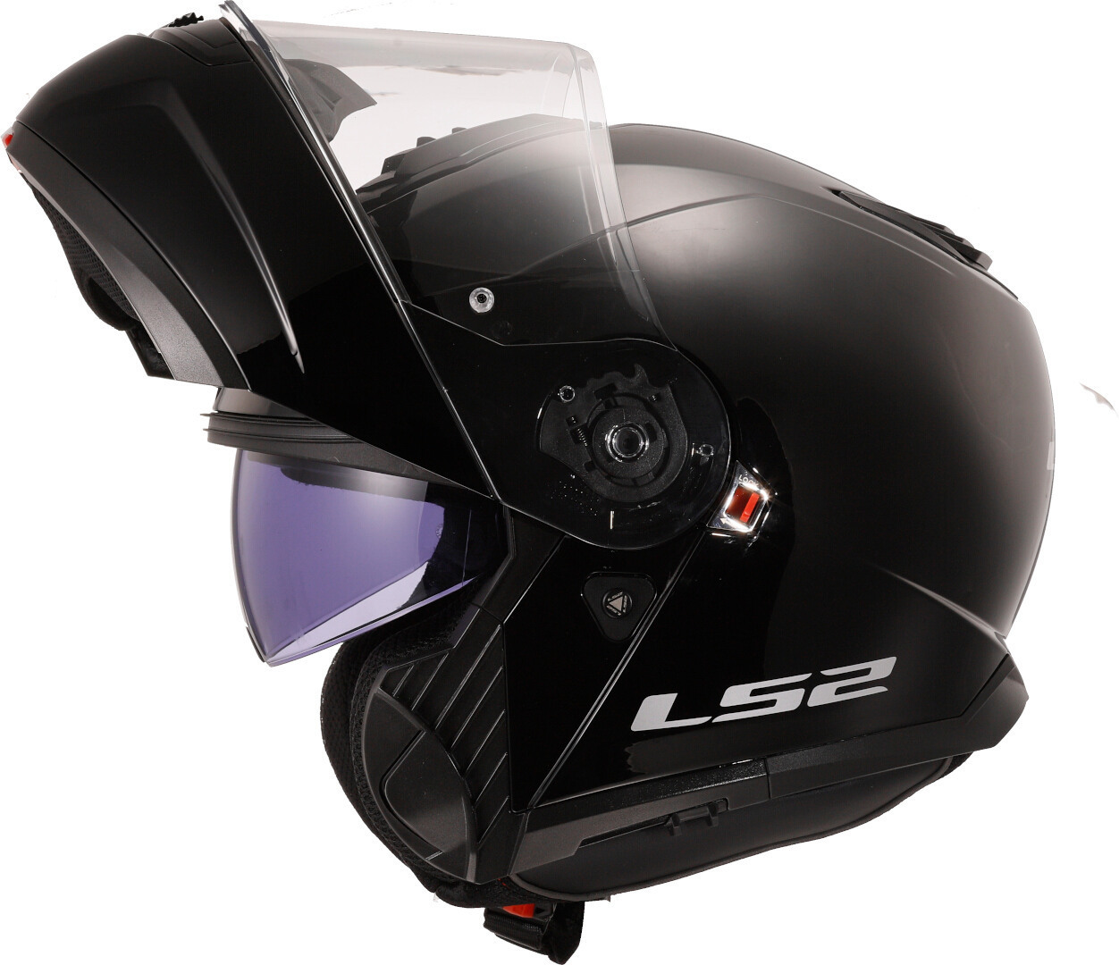 Kask szczękowy LS2 FF908 STROBE II SOLID BLACK homologacja ECE 22.06