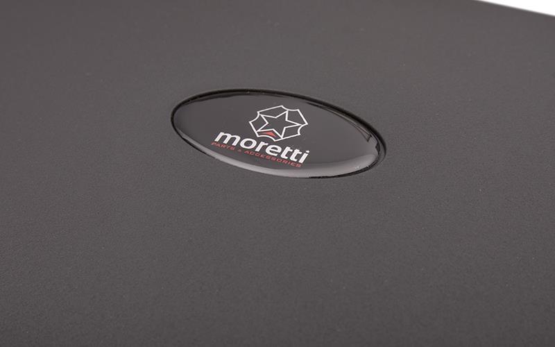 Kufer Moretti MR-709 43l czarny czerwony odblask