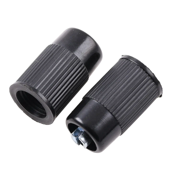 Nakrętki wentyla bakelit czarne z kluczykiem Simson MZA org