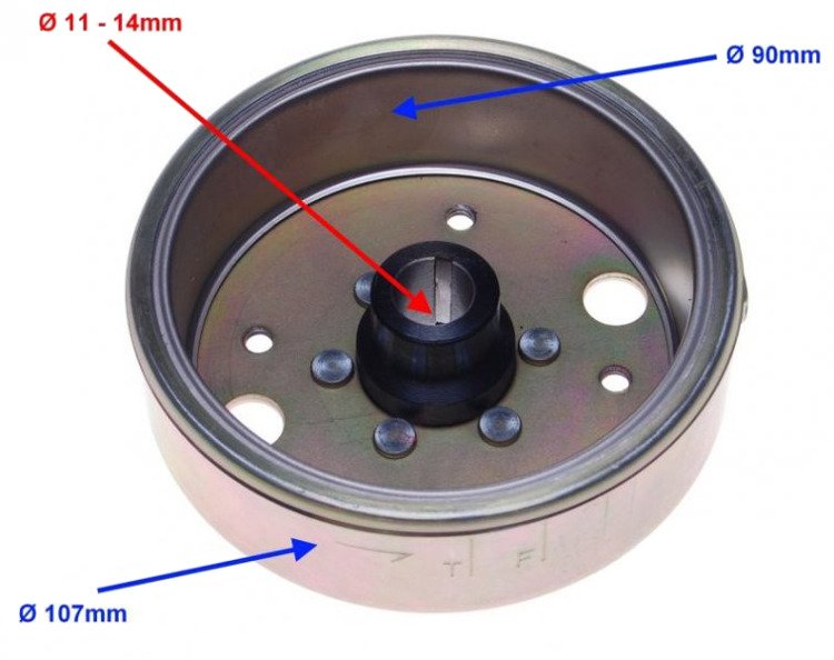 Koło magnesowe zamachowe  GY6 139QMB 4T Zipp Romet Kymco Kinroad Kingway