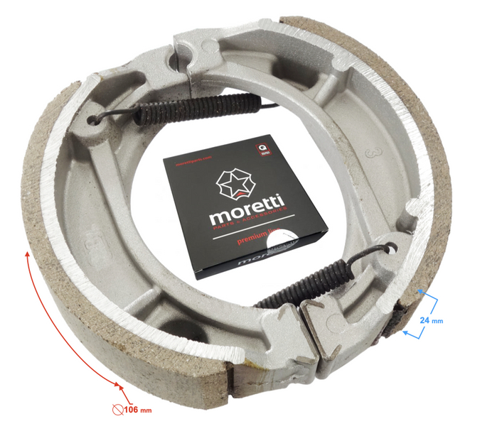 Szczęki hamulcowe tylne do motoroweru Barton Ranger Classic