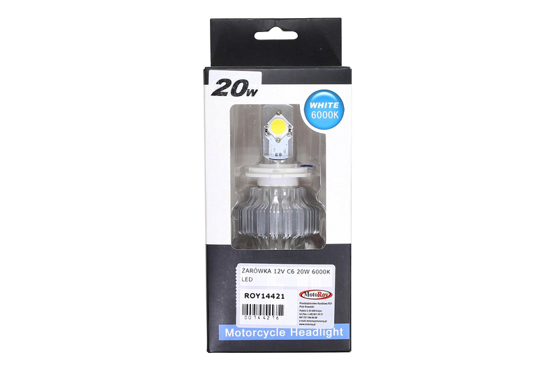 Żarówka 12V C6 20W 6000K LED H4
