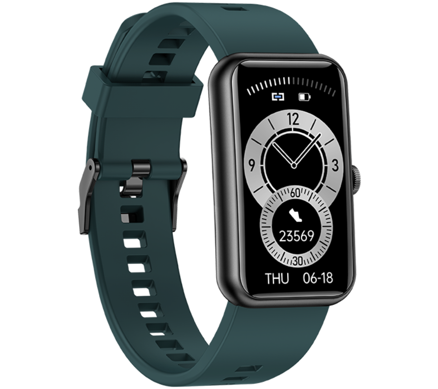 Smartwatch zegarek Rubicon ciemno zielony IP68