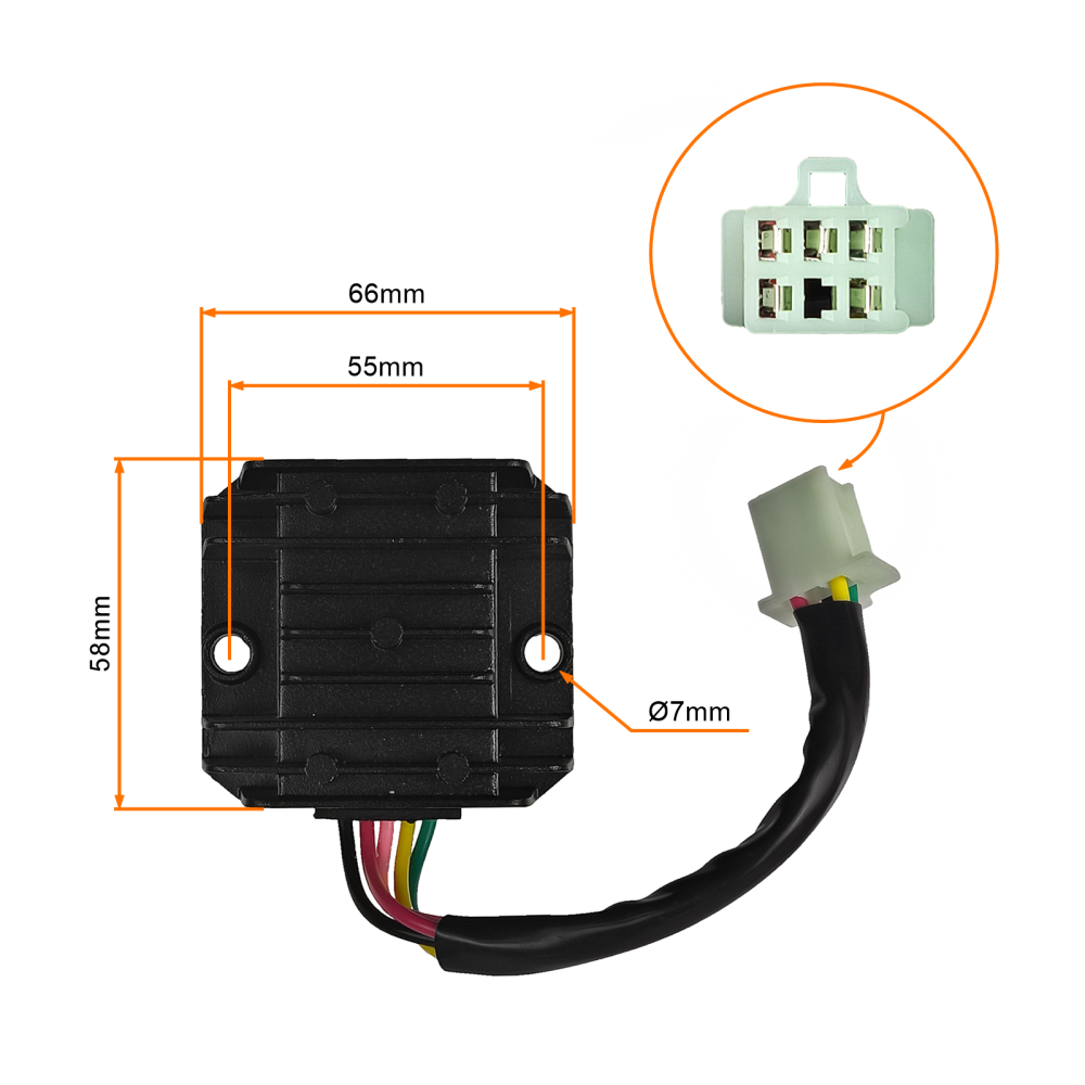 Regulator napięcia z przewodem 2T Zipp Quantum Appia Longjia LJ50QT4 Sharpy