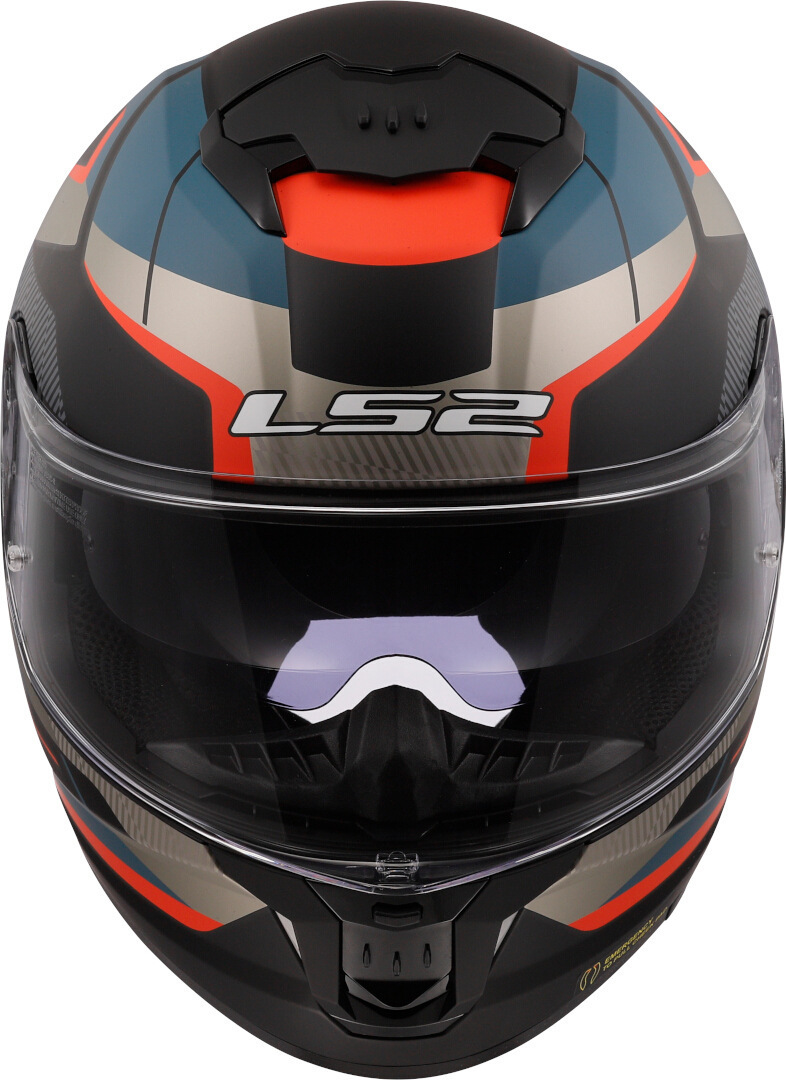 Kask integralny LS2 FF808 STREAM II ROAD M.BLACK BLUE homologacja ECE 22.06