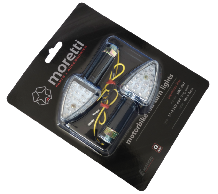 Kierunkowskazy uniwersalne MRT-007 ledowe czarne