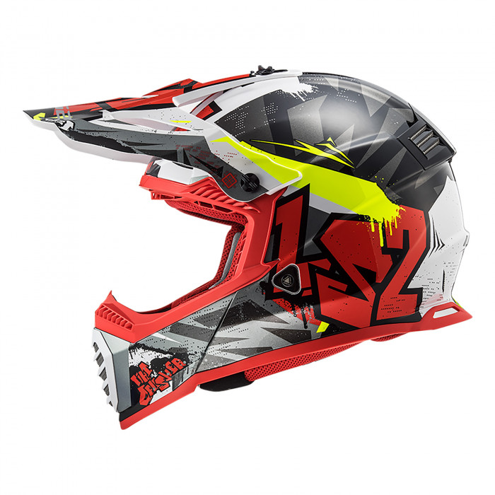 Kask LS2 MX437 FAST EVO Crusher Black Red