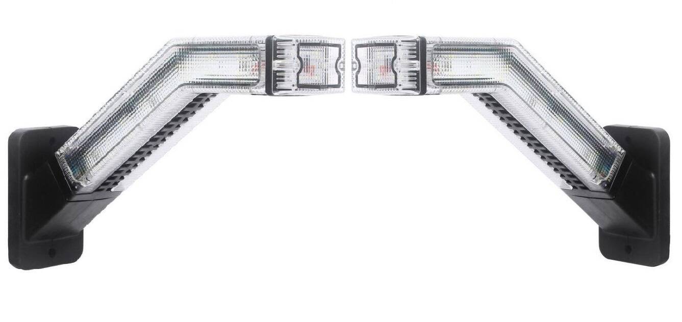 Belka Ostrzegawcza 72Led 1204x35 R65 R10 Na Śruby + gratis lampy narożne obrysowe prawa lewa