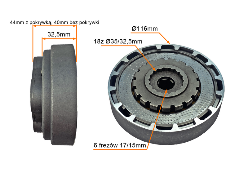 Sprzęgło motorower manual 4T 110 125 cross Łoś King Joly