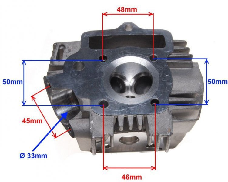 Głowica cylindra 4t 139fmb 70cm3 Benzer Junak Zipp
