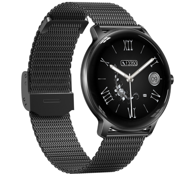 Smartwatch zegarek Rubicon czarny Bluetooth 5.0
