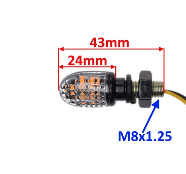 Kierunkowskazy kierunki Mini Led homologacja 2szt.