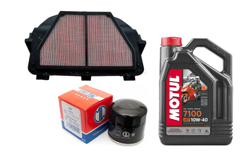 Filtr powietrza oleju HF204 Motul 7100 10w40 Yamaha YZF-R6 R6 08-23 RJ15