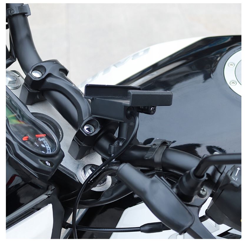 Uchwyt na telefon z ładowarką USB Motocykl Motorower