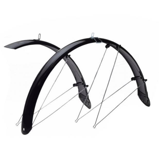 Błotnik 26/58 rowerowy z chlapaczem czarny p+t
