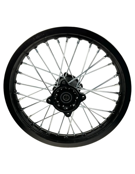 Felga tył 1.85x14 cali aluminiowa pitbike MRF 120 140 RC Kayo TT125 140 160