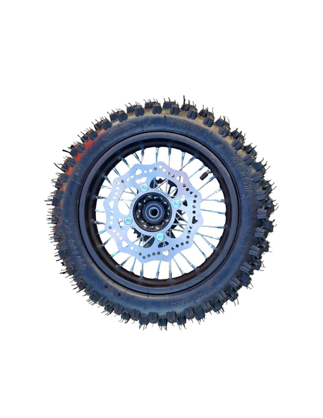 Koła 14/12 cali przód tył komplet pitbike MRF 120 140 RC Kayo TD125 TSD110