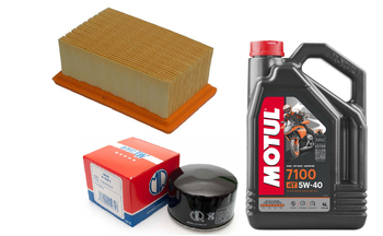 Filtr oleju HF164 powietrza olej Motul 5w40 BMW R1200 R RT GS NineT 10-20r