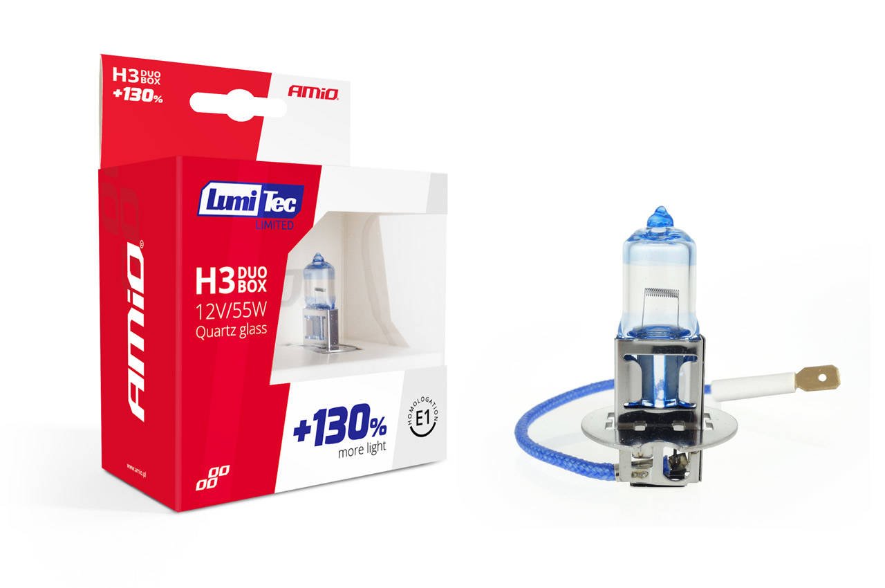 Żarówki Halogenowe H3 12V55W LumiTec LIMITED+130% 