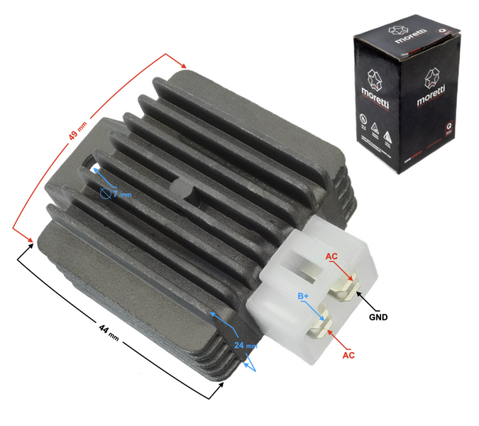 Regulator napięcia quad atv 50 110 125ccm 4 pin