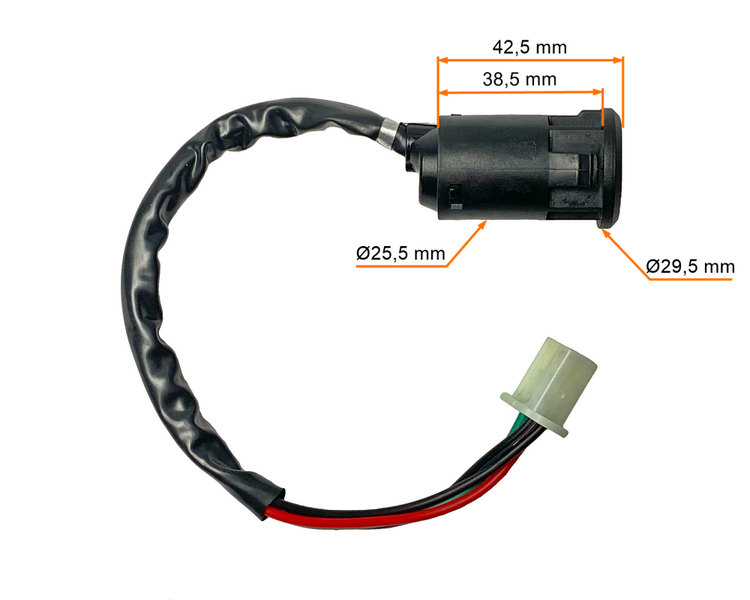 Stacyjka 4 piny żeńska wtyczka Cross ATV 50 70 100 125cc Pocket Bike