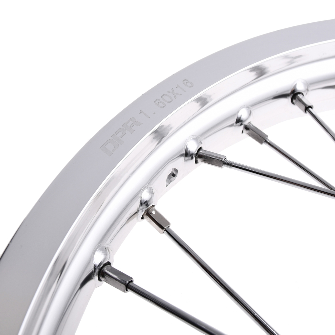 Koło jezdne 1,60x16 Simson S51 alu szprychy chrom DPR