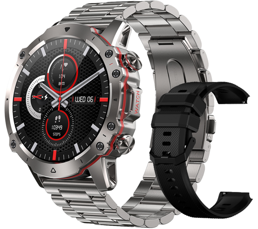 Smartwatch zegarek męski Rubicon RNCF18 tryby sportowe puls kroki SMS alarm