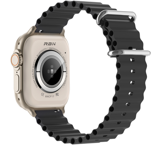 Smartwatch zegarek Rubicon męski RNCF17 czarny Tryby Sport SMS Facebook 2023