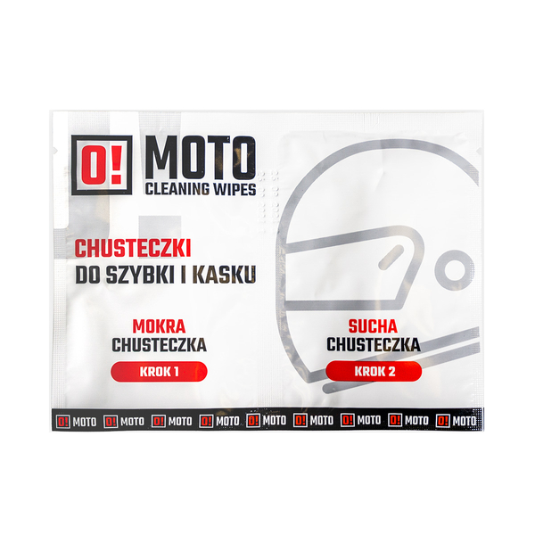 O-Moto Cleaning Wipes chusteczki do kasku mokra i sucha