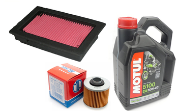 Filtr oleju powietrza olej HF145 Motul 5100 10w40 Yamaha MT-03 660 XT660