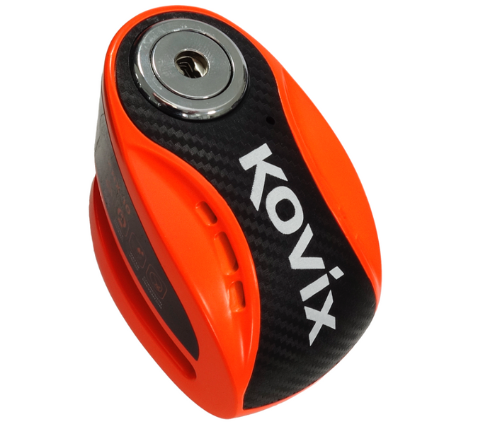 Blokada tarczy hamulcowej z alarmem KOVIX KNX10 Pomarańczowa