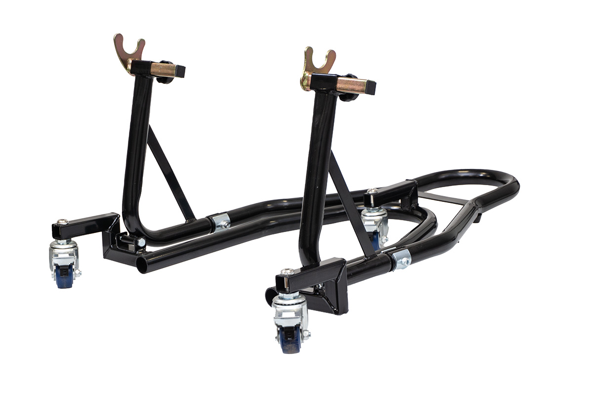 Podnośnik Motocyklowy Serwisowy Jezdny stojak motocyklowy na tył czarny